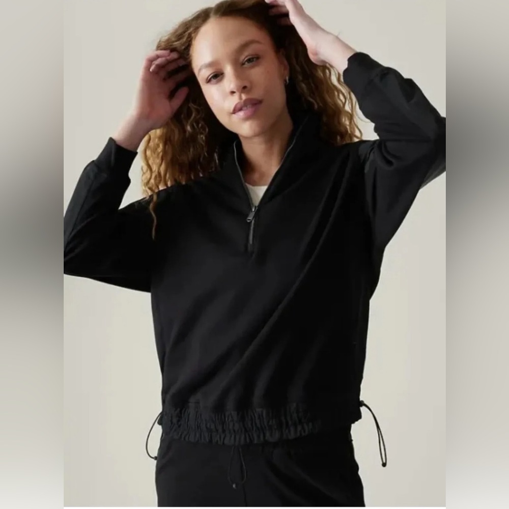 ATHLETA Triumph Hybrid Half Zip Sweatshirt
